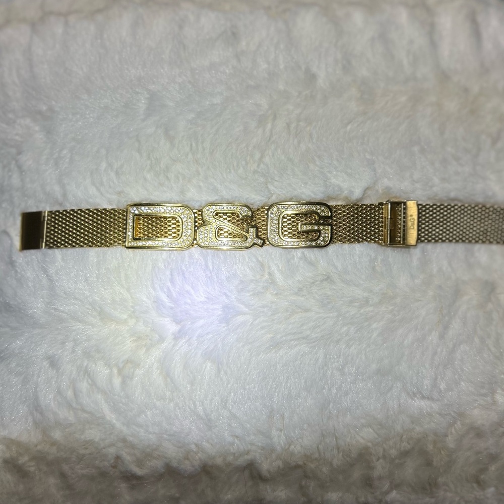 Dolce & Gabbana Gold Mesh stainless steel Bracelet with Clasp